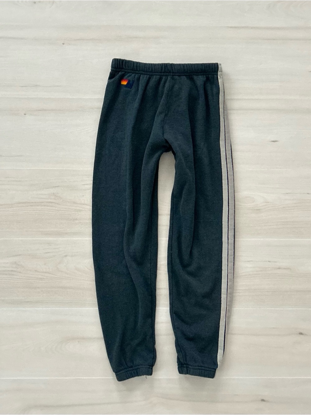 aviator nation 5 stripe cuff sweats